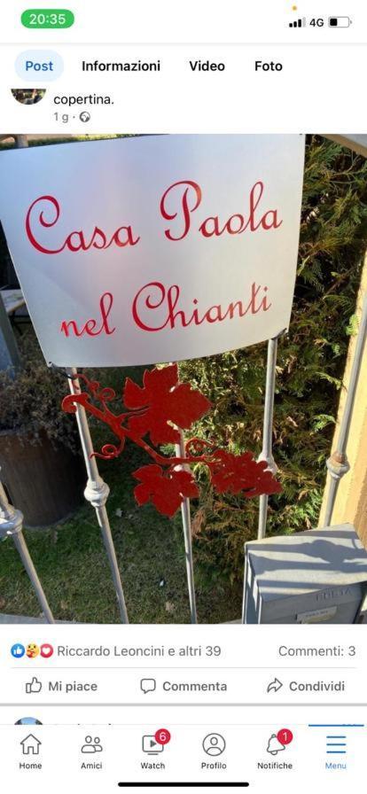 カステルヌオーヴォ・ベラルデンガ Casa Paola Nel Chianti Bed & Breakfast エクステリア 写真